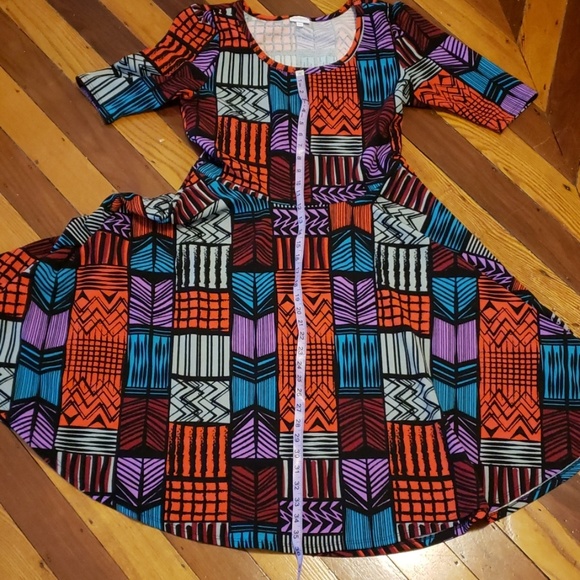 Lularoe Dress multi color and patterns size 2xl - Picture 5 of 8